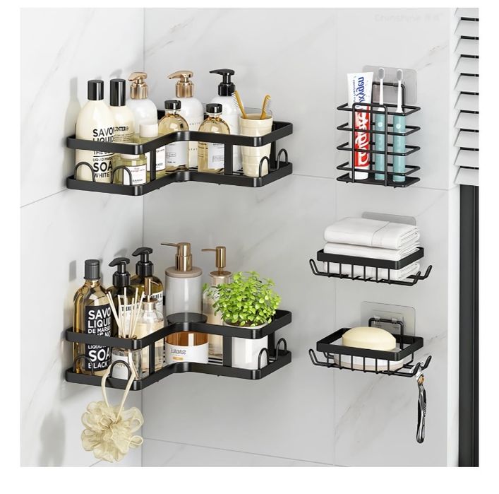 Полки для ванной настенные