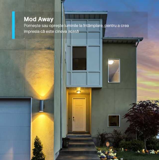 2 prize Wi-Fi smart TP-Link Mini Tapo P100 cu control vocal mod away