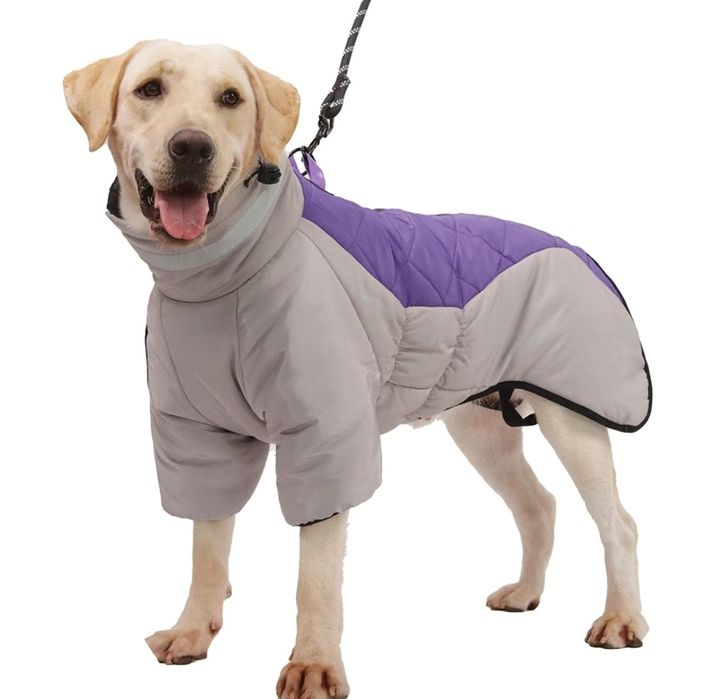 Продам куртку для собаки, фиолетовый, серый, размер 2xl