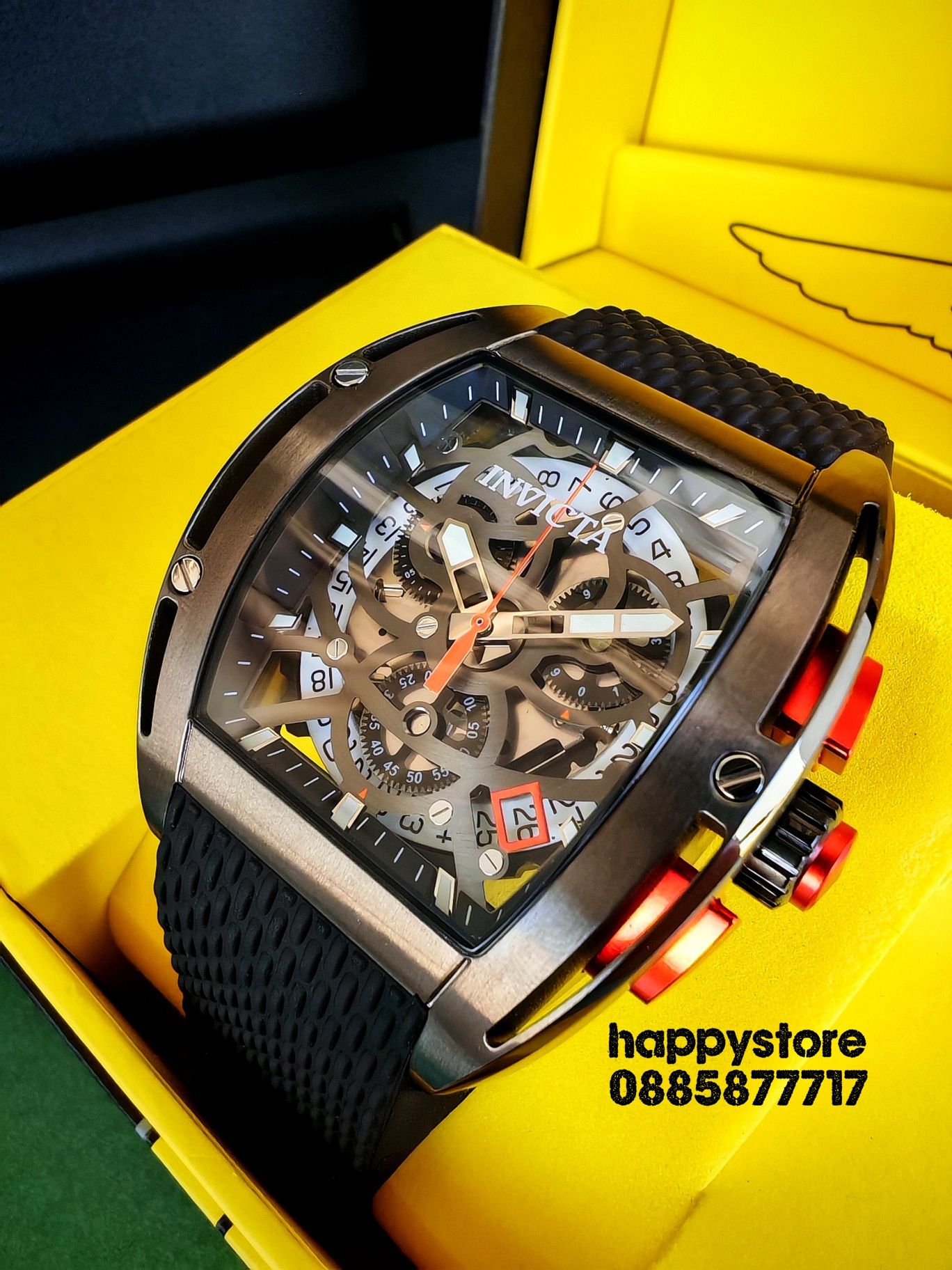 INVICTA S1 Rally Swiss ETA 44 mm, Инвикта нов ръчен часовник