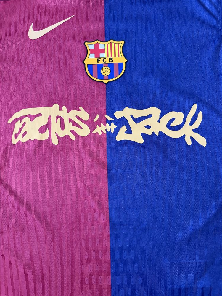 Tricou Fotbal Lamine Yamal Barcelona X Travis Scott (Players Version)