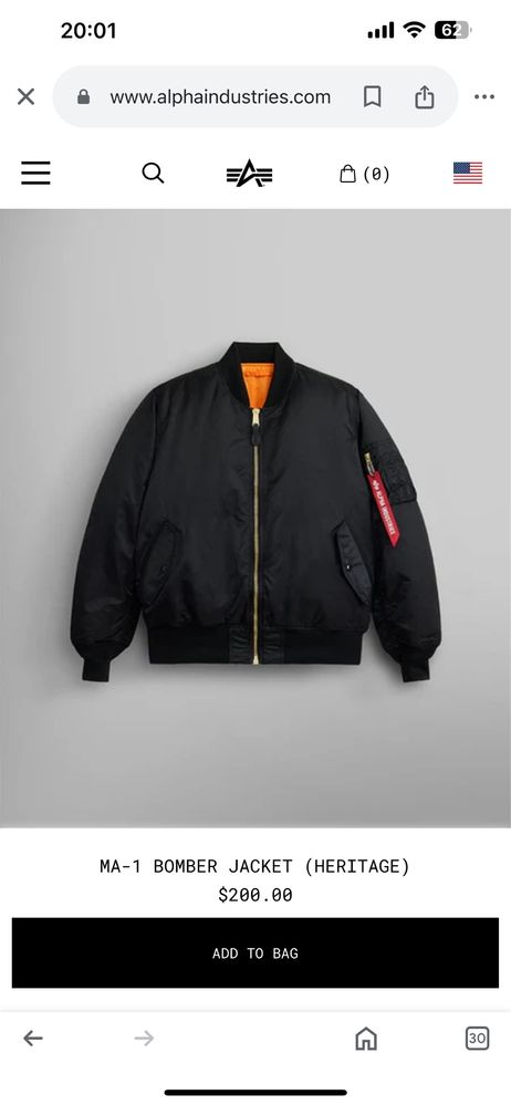 Jacheta Alpha Industries sport MA-1