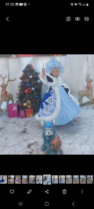 новогодний костюм снегурочки