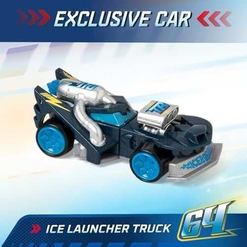 Нов Специален T-Racers Камион Ice Launcher - Създай и Стартирай