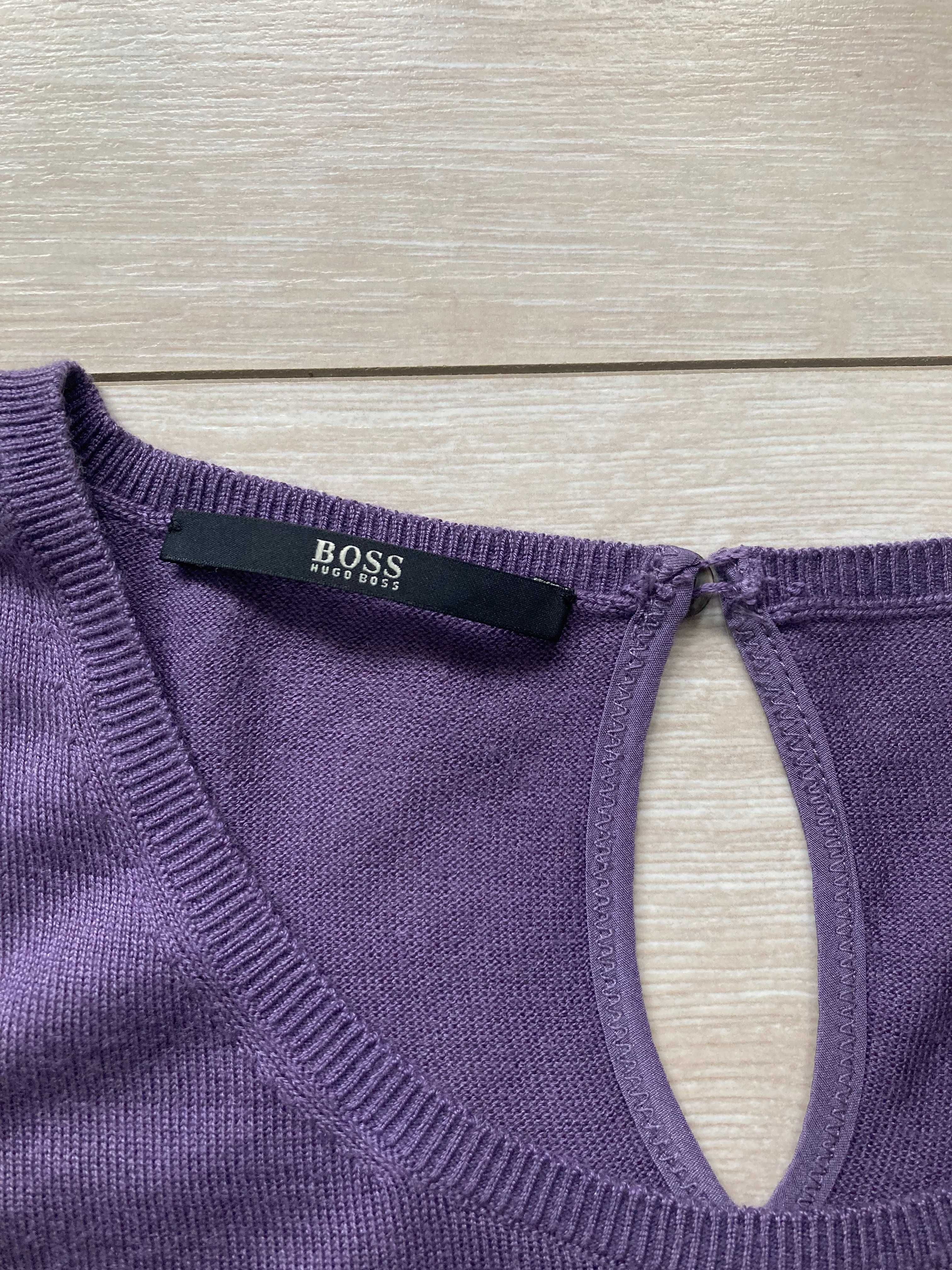 HUGO  BOSS дамска блуза фланела пуловер кашмир и коприна  М