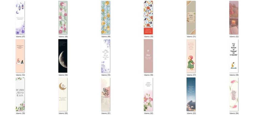 Bookmarks (Xatcho'plar ) ( закладки ) laminatlangan