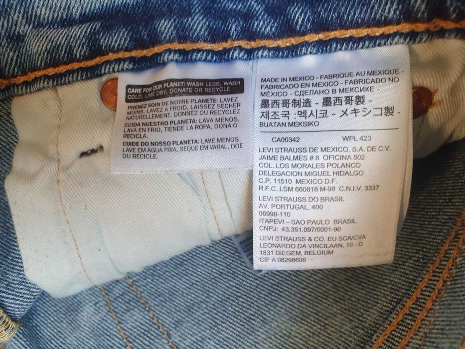 Blugi barbati LEVI'S 510 SKINNY Albastru Acid Wash - Marimea W29 L32
