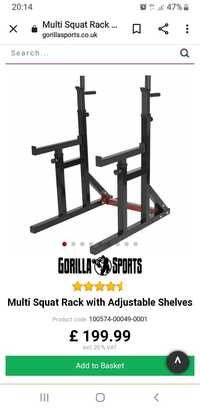 Suport bara Multi squat rack