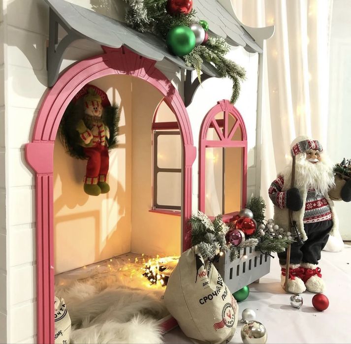 Деревянный домик для детей разборный подарок на новый год