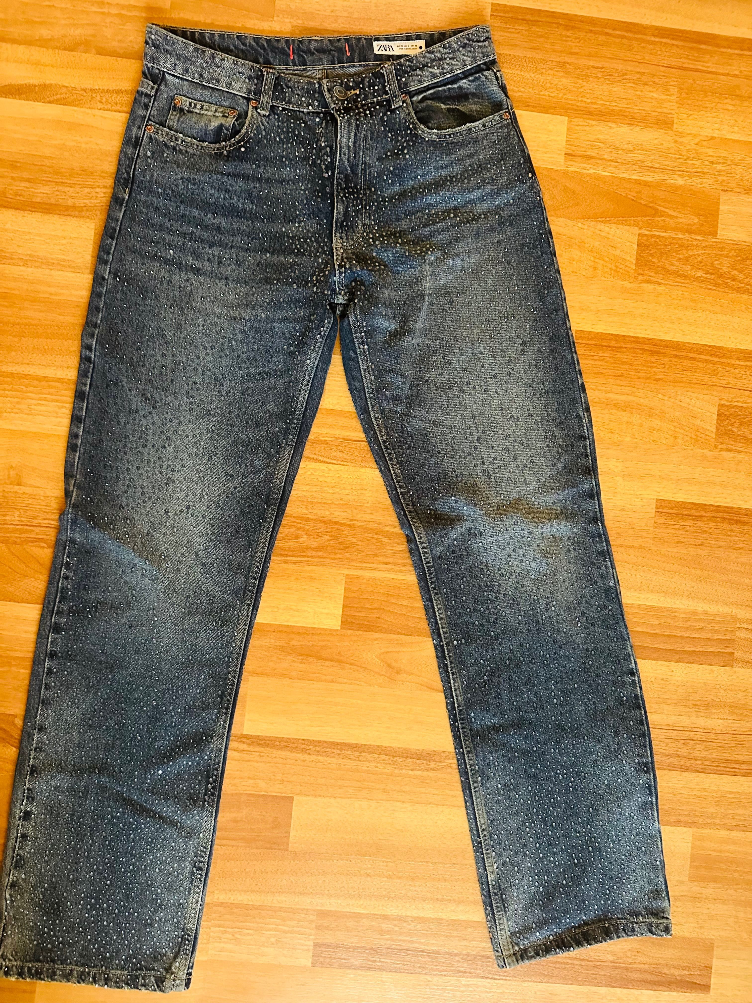 Дънки на Zara с камъни