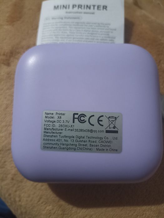 Продам мини блютуз принтер