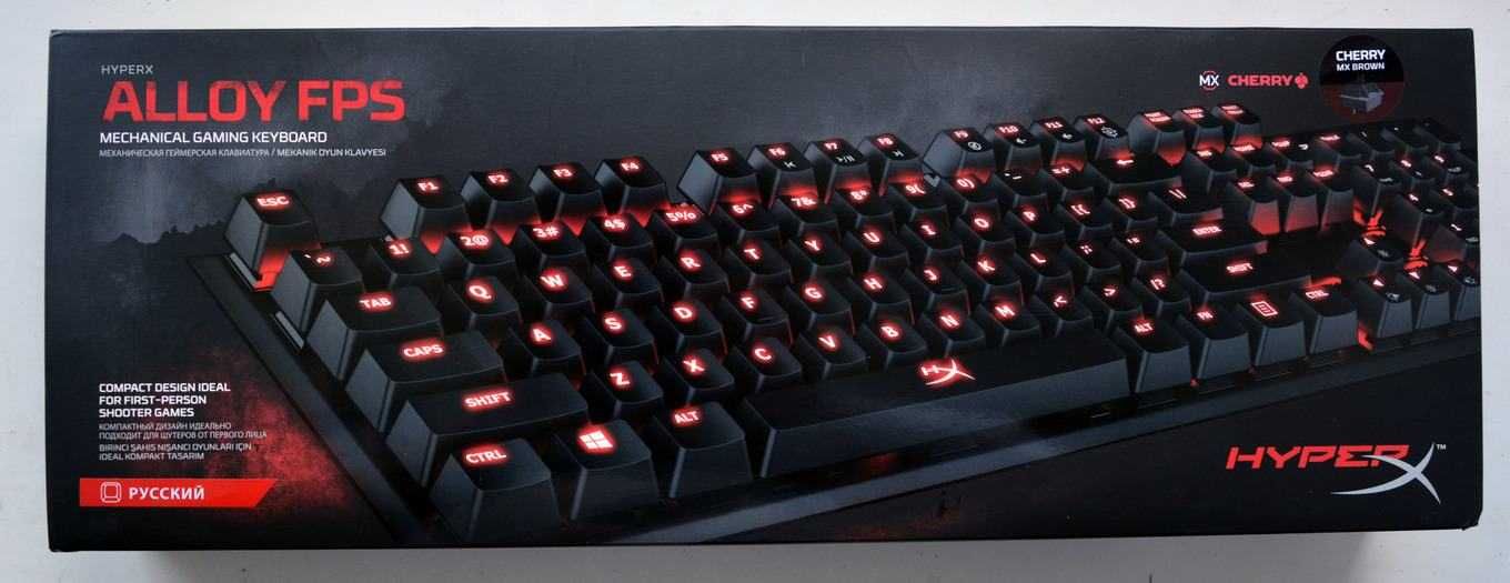 Клавиатура Kingston HyperX Alloy FPS, Black, USB, Cherry MX Red