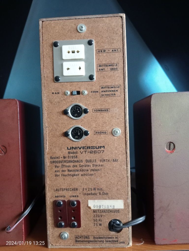 Universum VT-2607 amplituner+boxe WHD Mini vintage