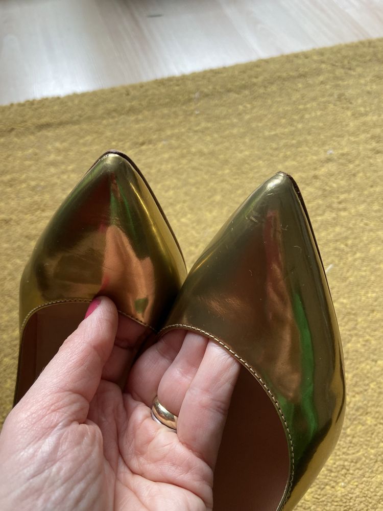 Pantofi Musette aurou bronz mas 38 piele