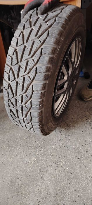 Гуми с джанти от Seat Leon 195/65/15 Зимни отлични дот'24 RIKEN