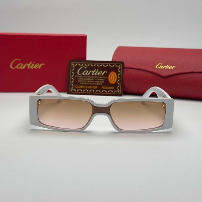 Слънчеви очила Cartier Panther Edition нови, черно и бяло UV 400 CE