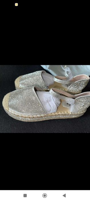 Блестящи Пантофки/ Обувки с платформа