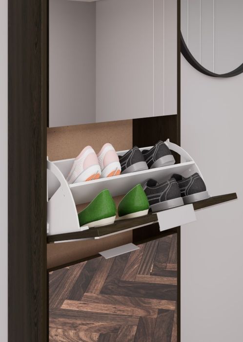 Dulap încălțăminte cu oglinda (pantofar)