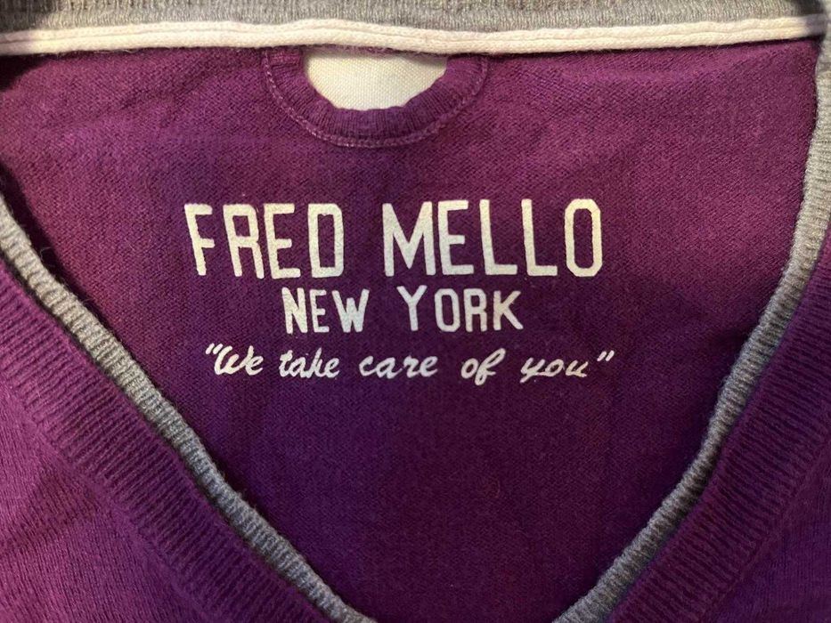 Pulover Fred Mello, mărimea M, bumbac și cașmir