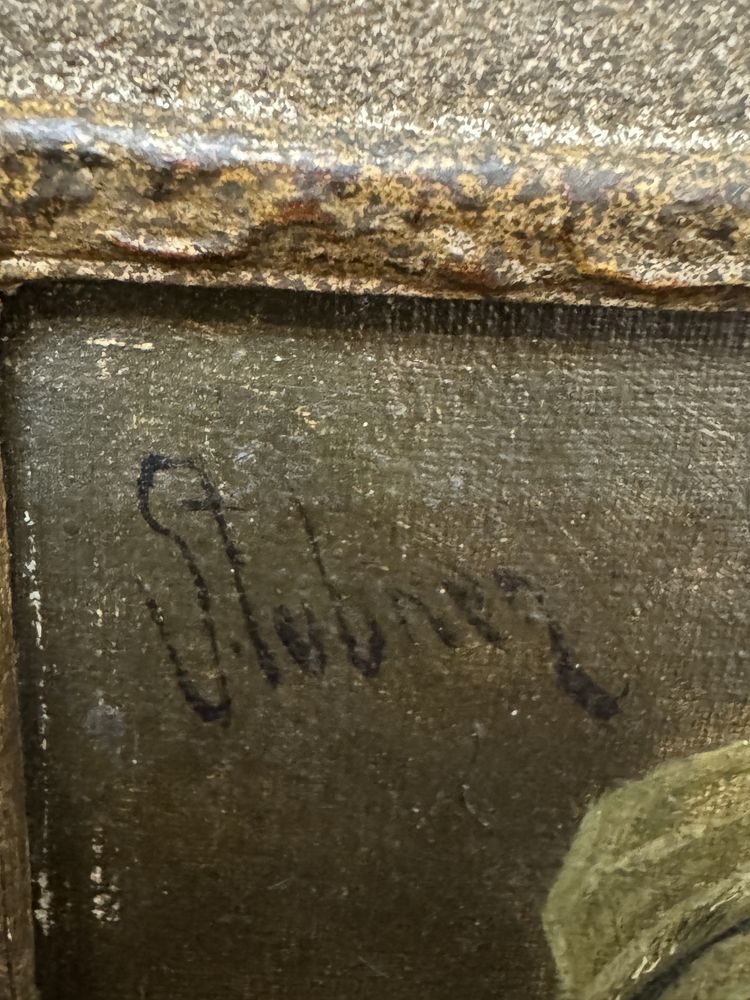 Tablou, pictura in ulei oe panza, semnat H. Stubner. Vechi