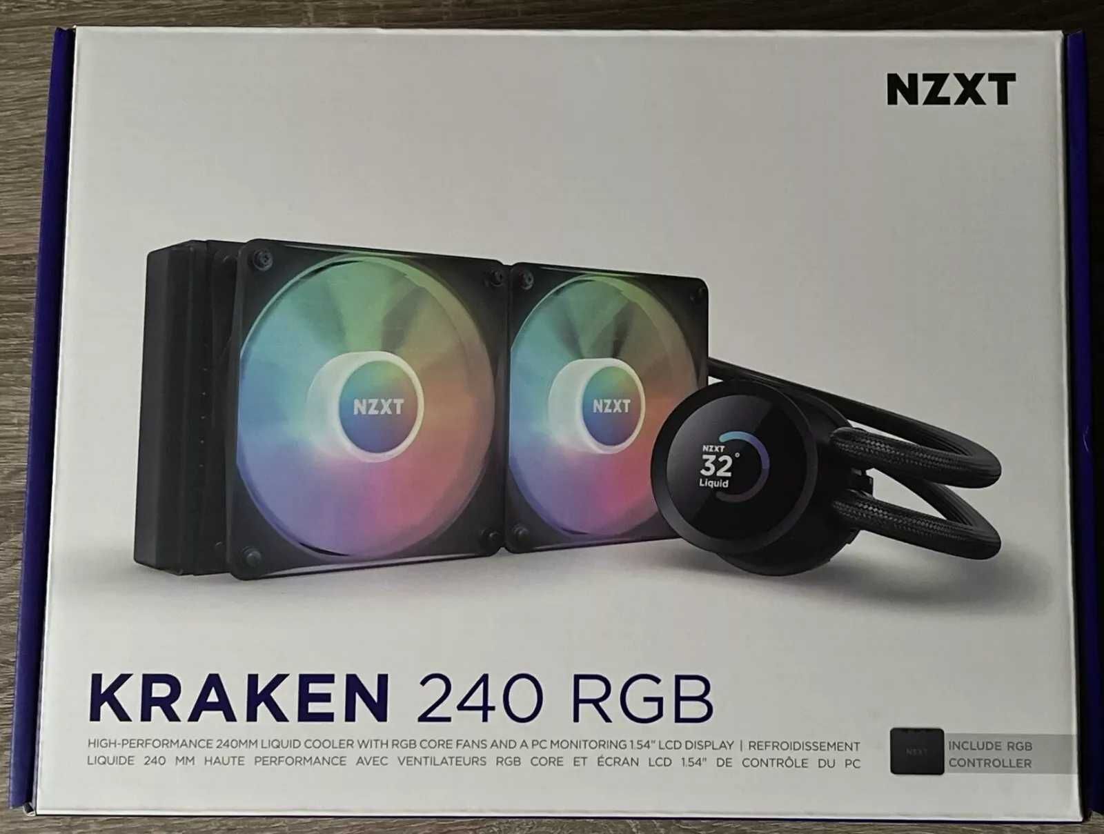 Водно охлаждане NZXT Kraken 240 RGB Black