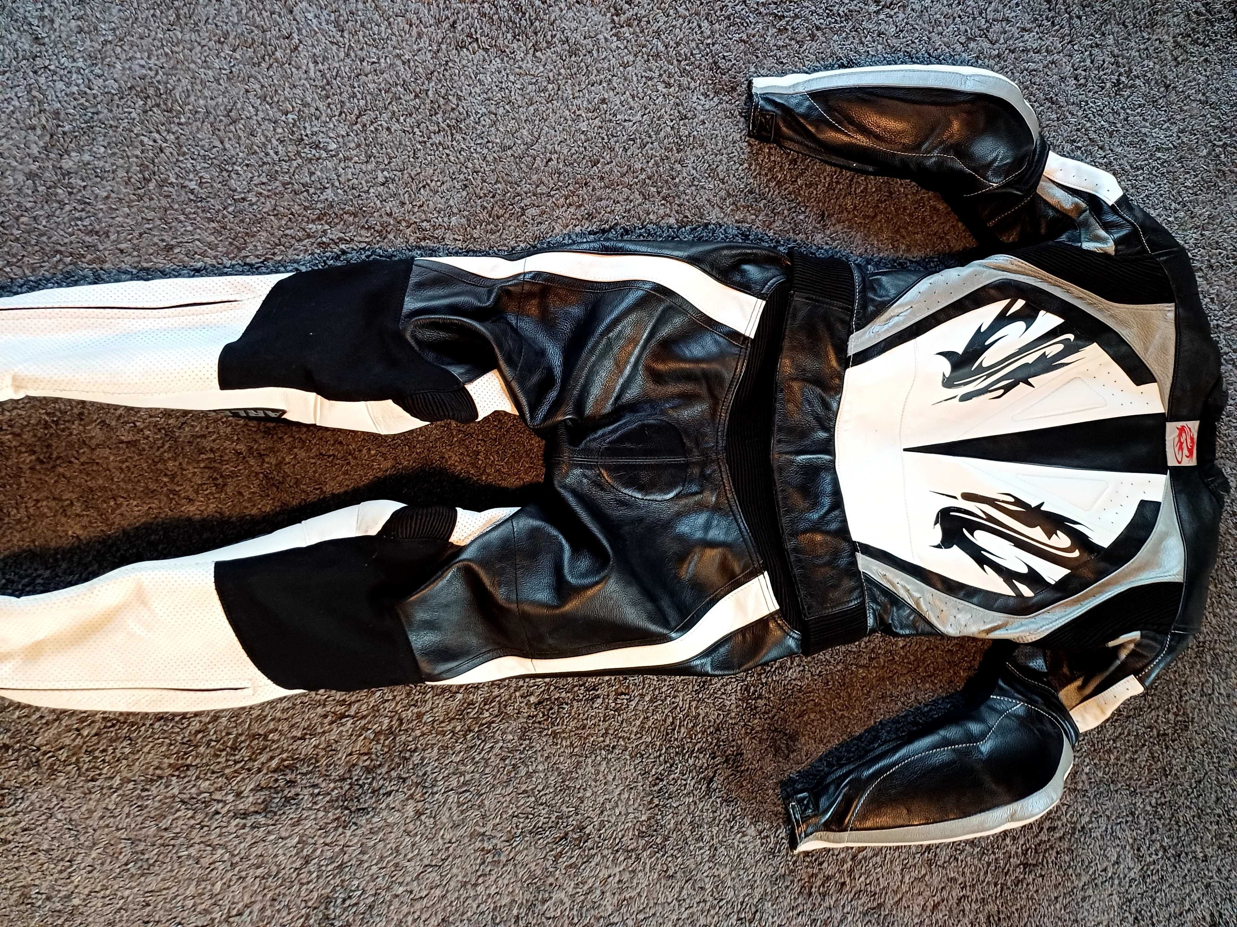 42 L- XL ArlenNess Combinezon Costum moto piele din două piese de Damă