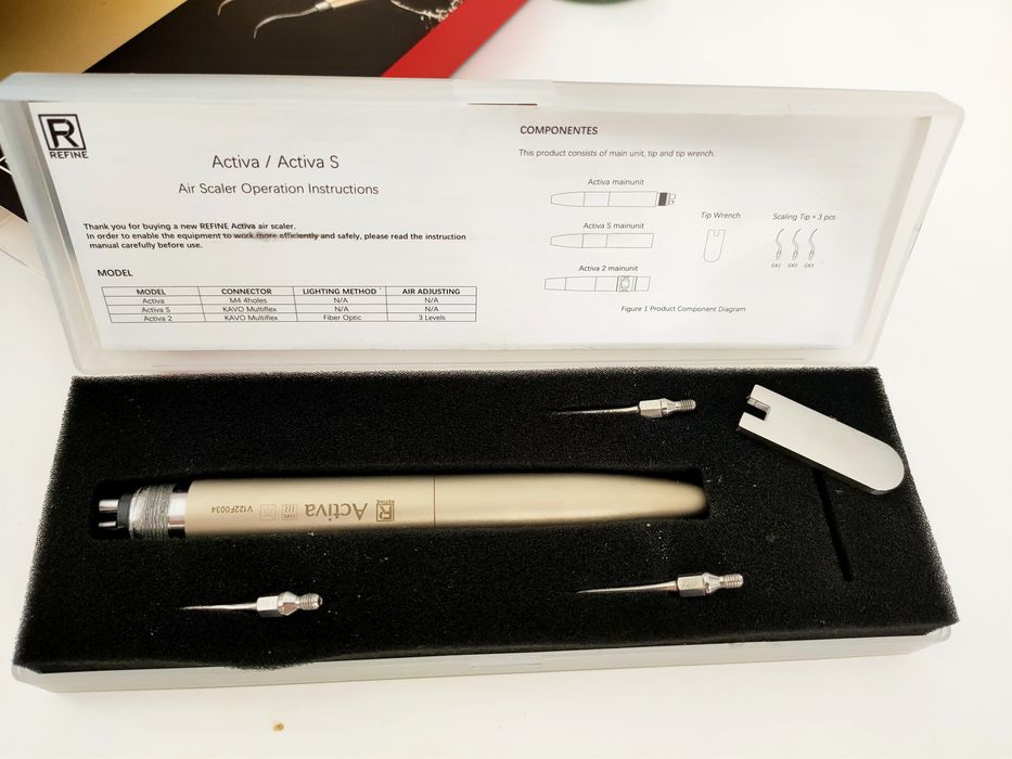 Detartraj aer pneumatic sonic compatibil anse agitatie endo VDW Eddy