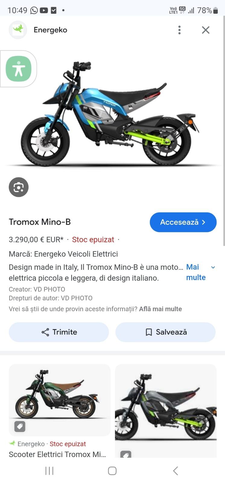 Motocicleta electrica
