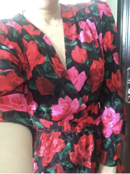 Rochie din satin cu imprimeu, marimea M