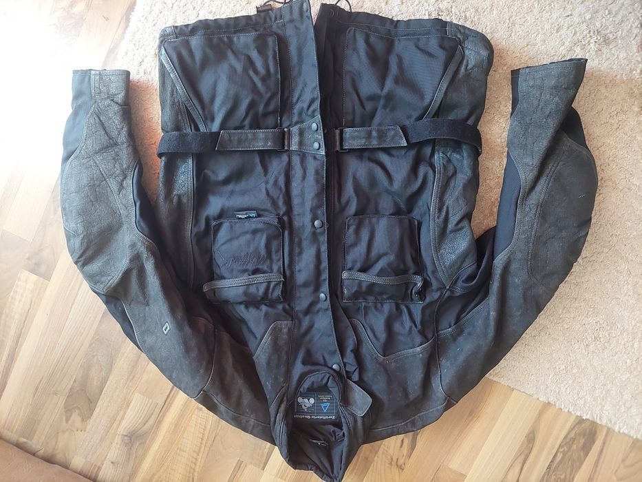 Geaca moto textil si piele Polo,marime mare