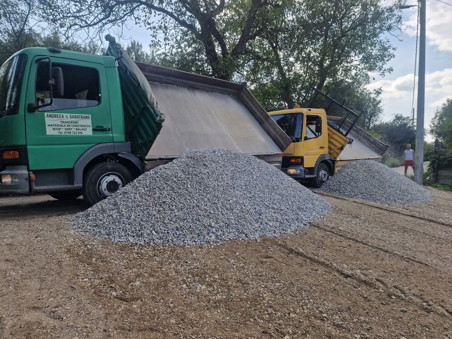 Transport nisip sort balast etc