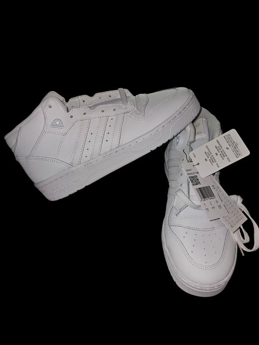 Adidas Originals, Rivalry Mid, Alb, Piele Naturala, Gleznă înaltă