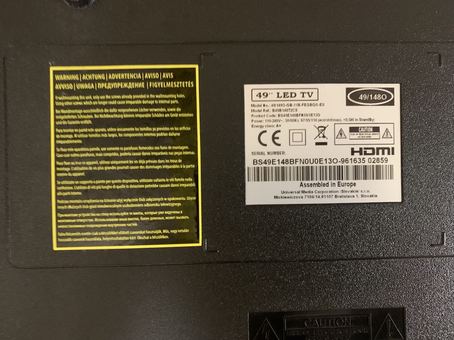 Vand televizor blaupunkt 49” Led Tv