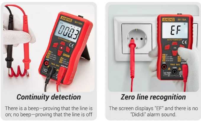ANENG M118A Mini multimetru digital functie NCV