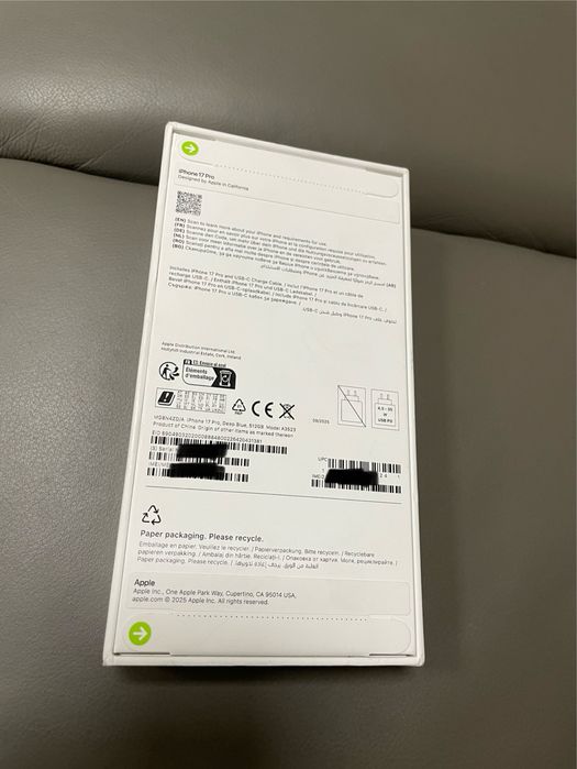 STOC - Iphone 17 Pro 512Gb Blue/Albastru sigilat - garantie 12 luni