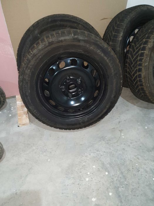 roti cu jenti otel,5x112 16'' cu anvelope  alpin 6 205/155/16