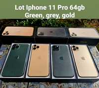 Iphone 11 pro ( green, grey, gold ) 64gb