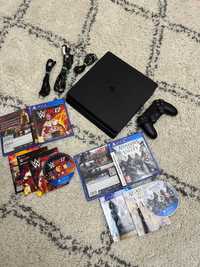 PlayStation ps4 slim - perfect funcfional +2 jocuri cadou