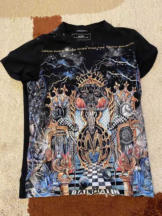 Tricou Balmain Paris(Nu gucci yzy amiri burlon versace lv)