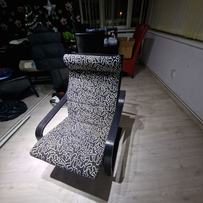 Fotoliu Poang Ikea negru