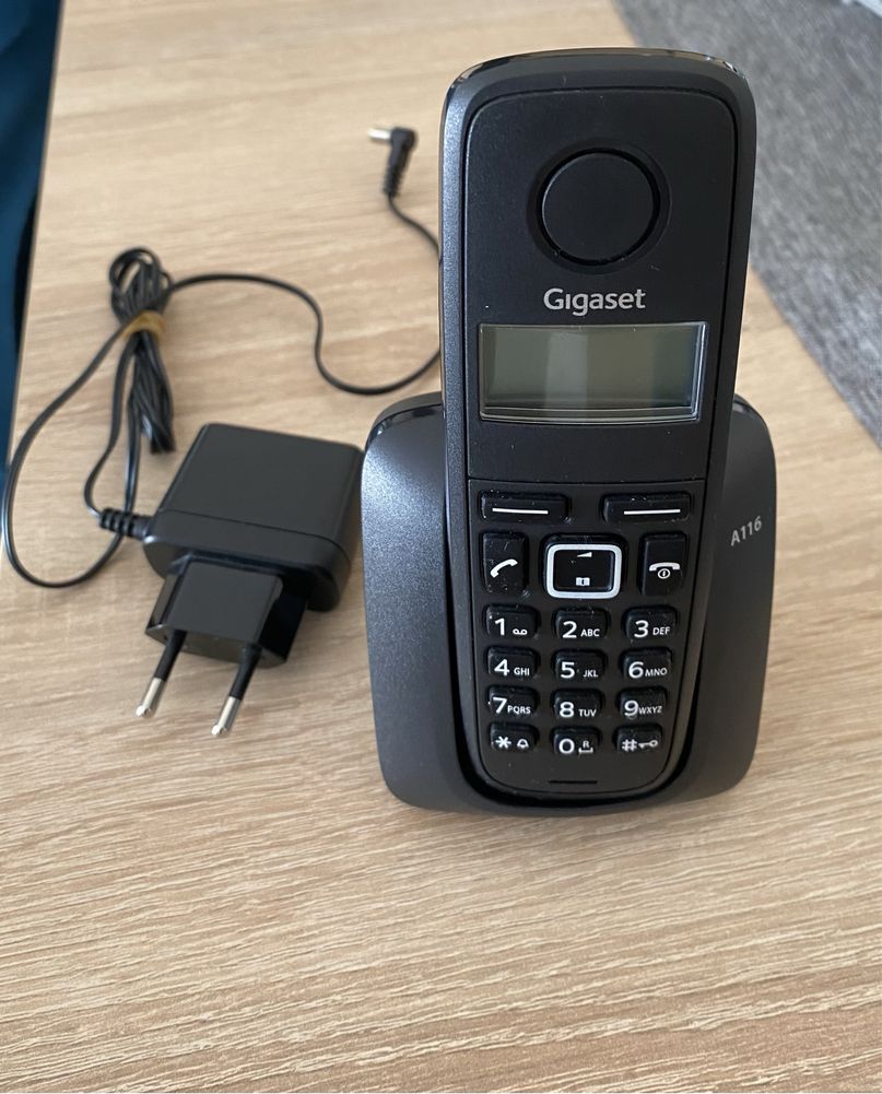 Telefon fara fir Dect Gigaset A116, Negru