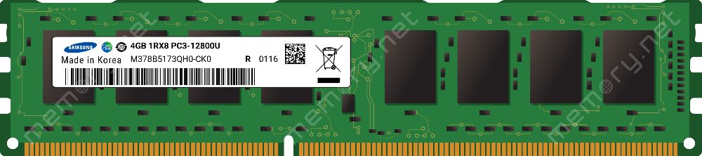 Memorie PC 4GB DDR3 1600Mhz Samsung CL11 model M378B5173QH0-CK0