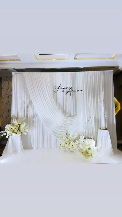 Фотозона баннер президиум план рассадки гостей оформление столов