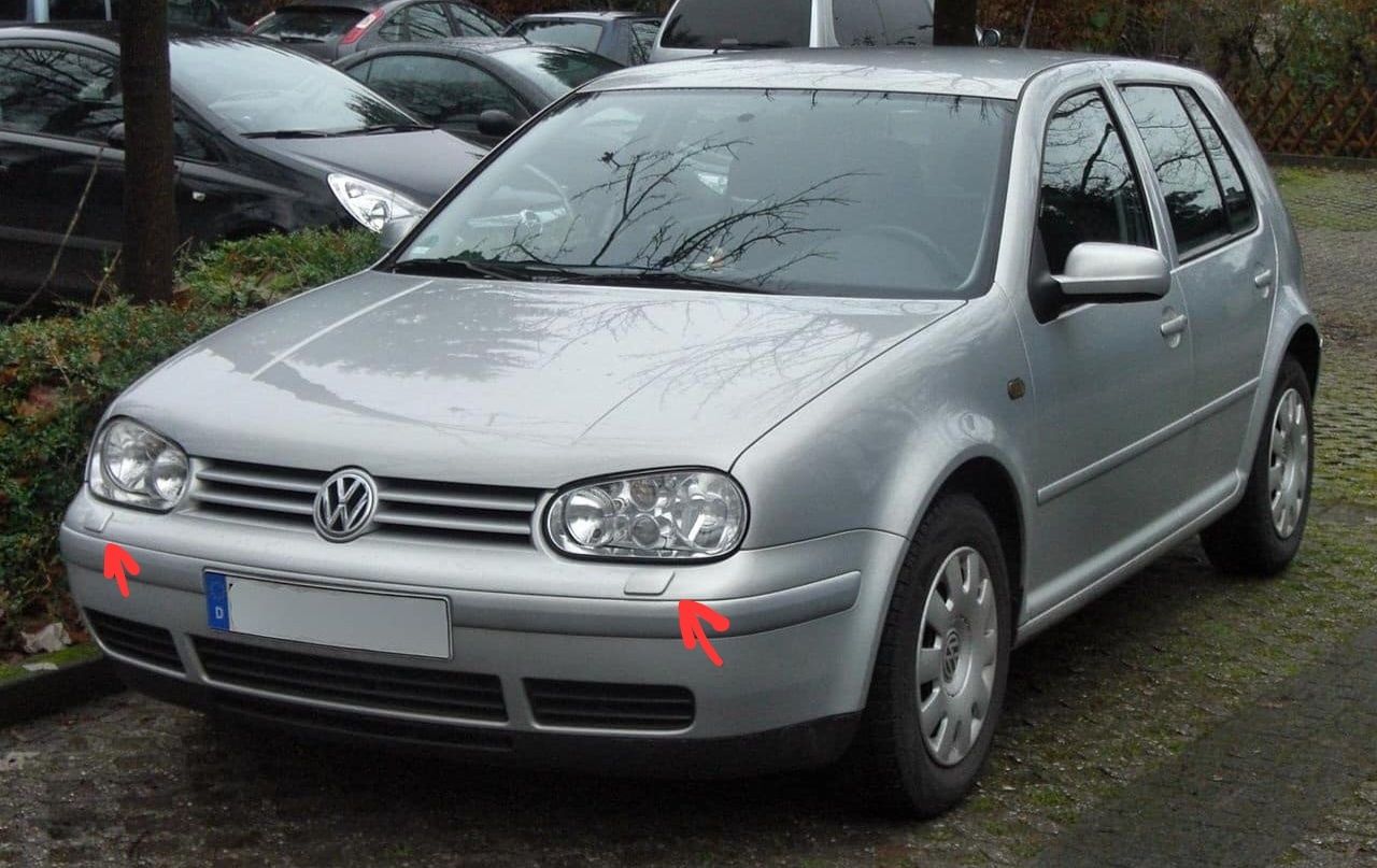 Капачки за пръскалки за фарове за VW Golf 4