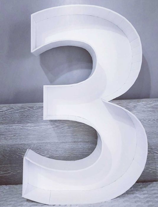 Обемни цифри, букви и всякакви декорации за рожден ден