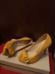 Pantofi Guban, varf decupat, piele intoarsa