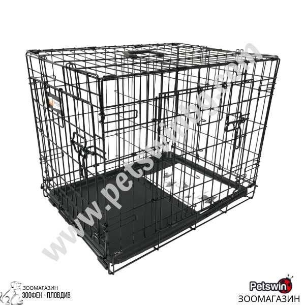Ferplast Dog-Inn 60/75/90/105/120-Сгъваема Клетка за Кучета- 5 размера