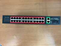 Коммутатор POE 24 port 1Gb Up link 2 port 1Gb 2 port SFP новый в упако