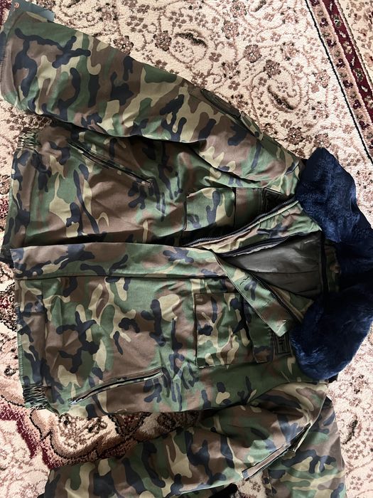 Бушлат и ватные штаны военные