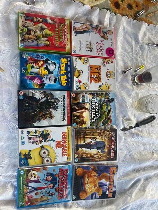 Set 10 DVD filme copii în limba engleză